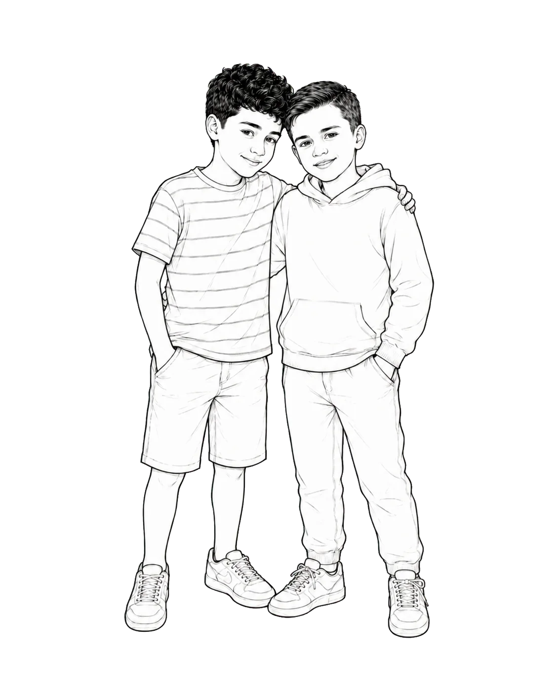 Ümit and Onur in their childhood years