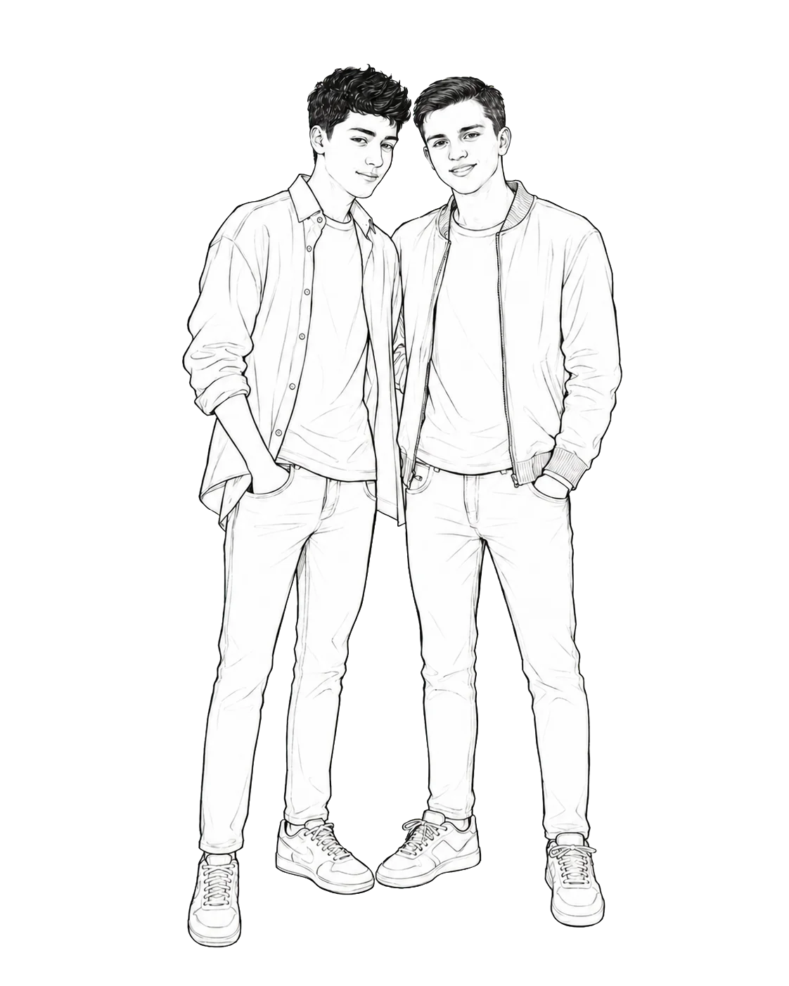 Ümit and Onur in their youth
